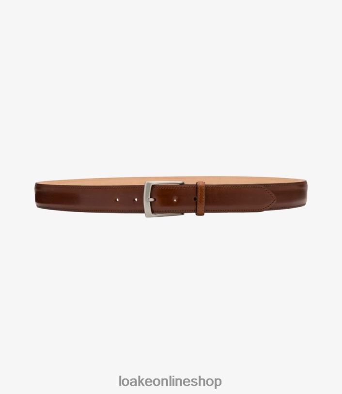 Loake Henry Belt 4V044206 Accessories Mahogany
