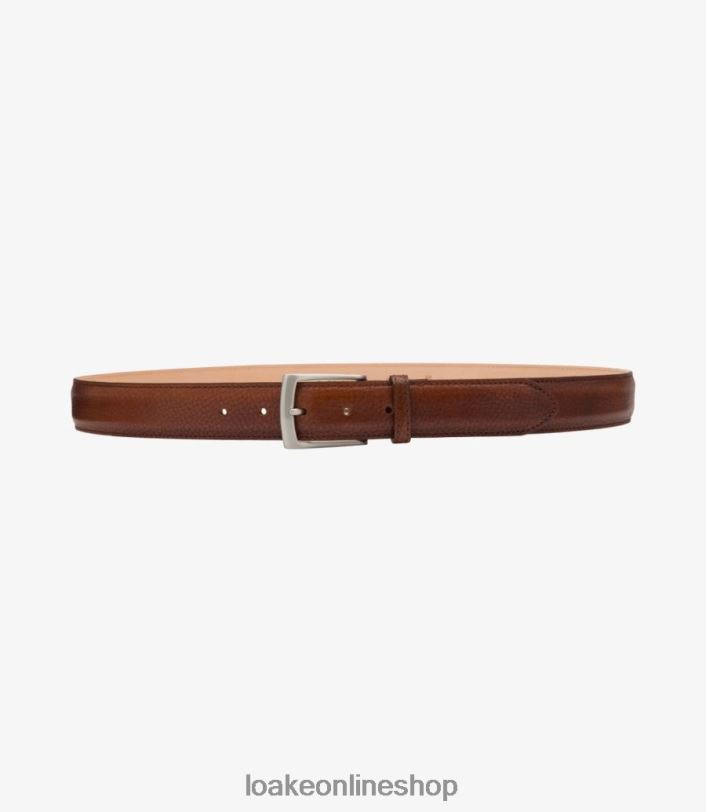 Loake Henry Belt 4V044207 Accessories Mahogany Grain