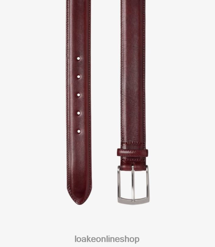 Loake Henry Belt 4V044210 Accessories Burgundy