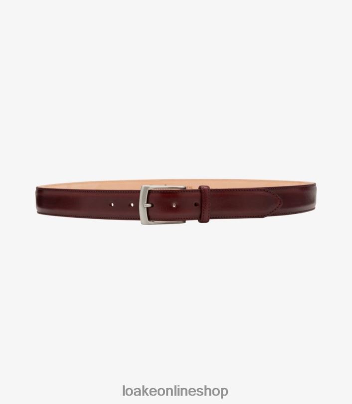 Loake Henry Belt 4V044210 Accessories Burgundy