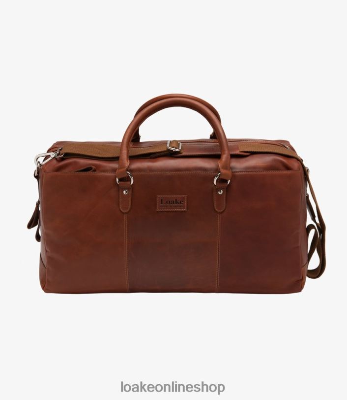 Loake Norfolk Weekend Bag 4V044222 Leather Cedar
