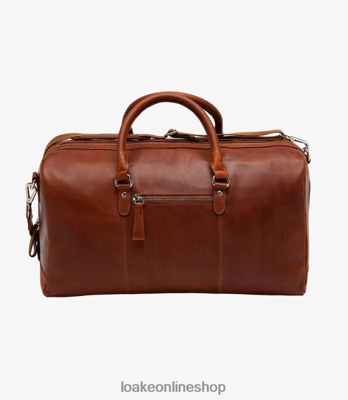 Loake Norfolk Weekend Bag 4V044222 Leather Cedar