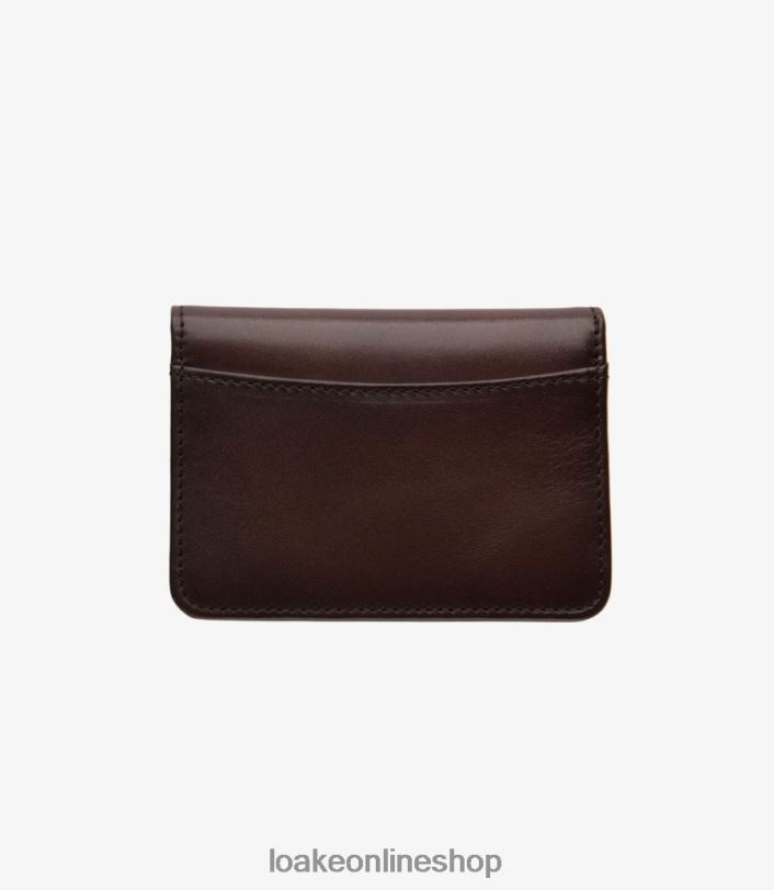Loake Fenchurch Card Holder 4V044237 Leather Dark Brown