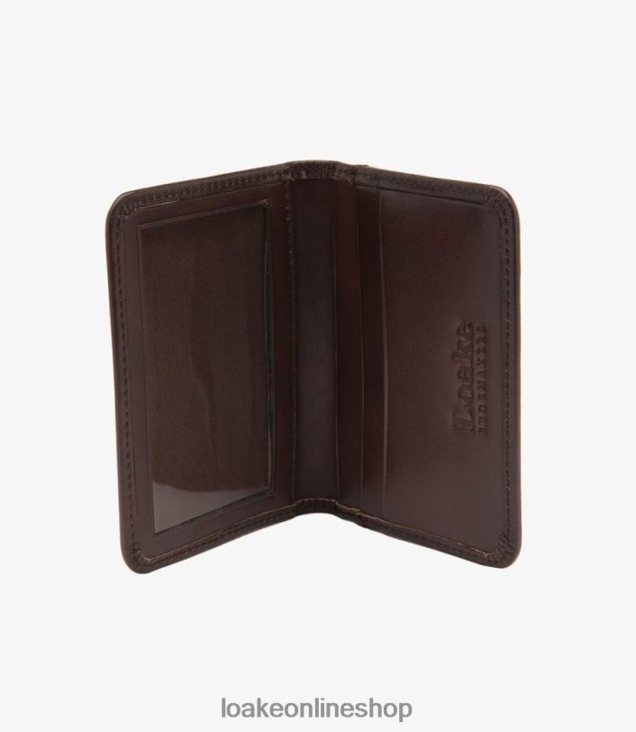Loake Fenchurch Card Holder 4V044237 Leather Dark Brown