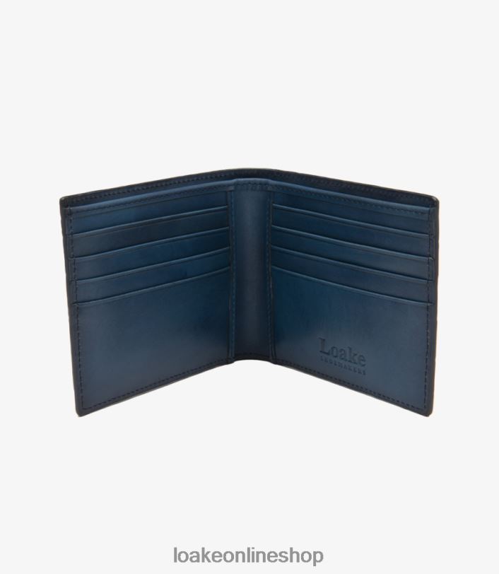 Loake Lombard Wallet 4V044232 Leather Navy