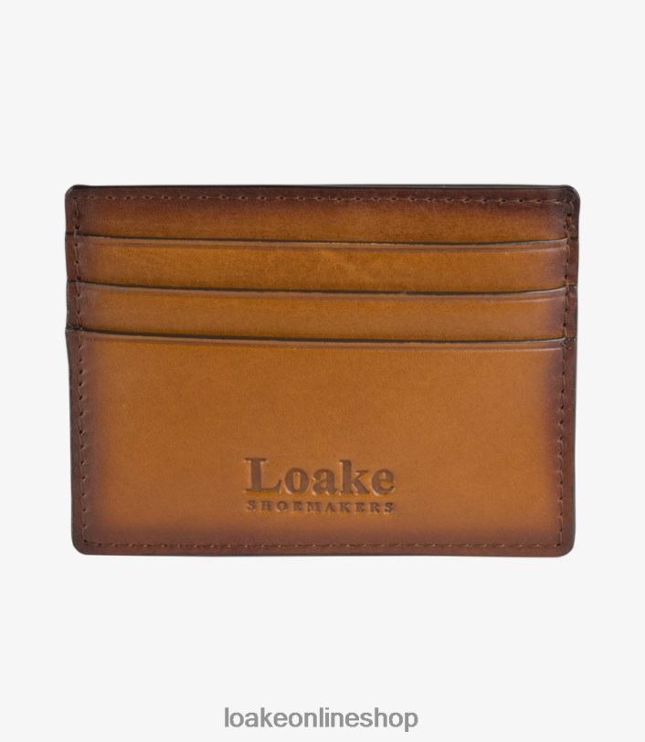 Loake Sterling Card Holder 4V044239 Leather Brown