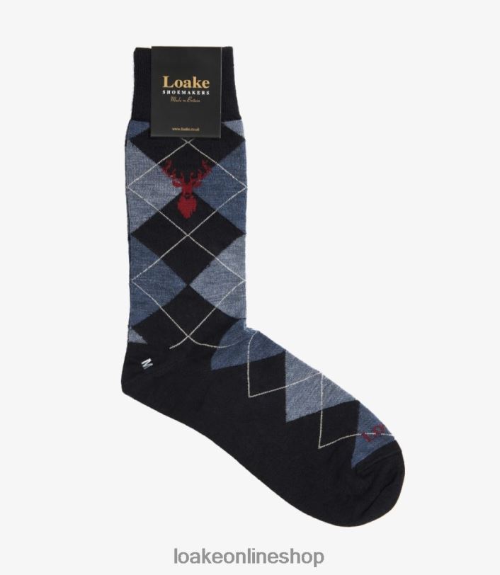Loake Argyle Socks 4V044254 Accessories Navy