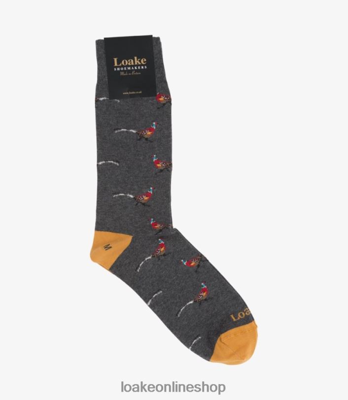 Loake Pheasant Socks 4V044261 Accessories Grey