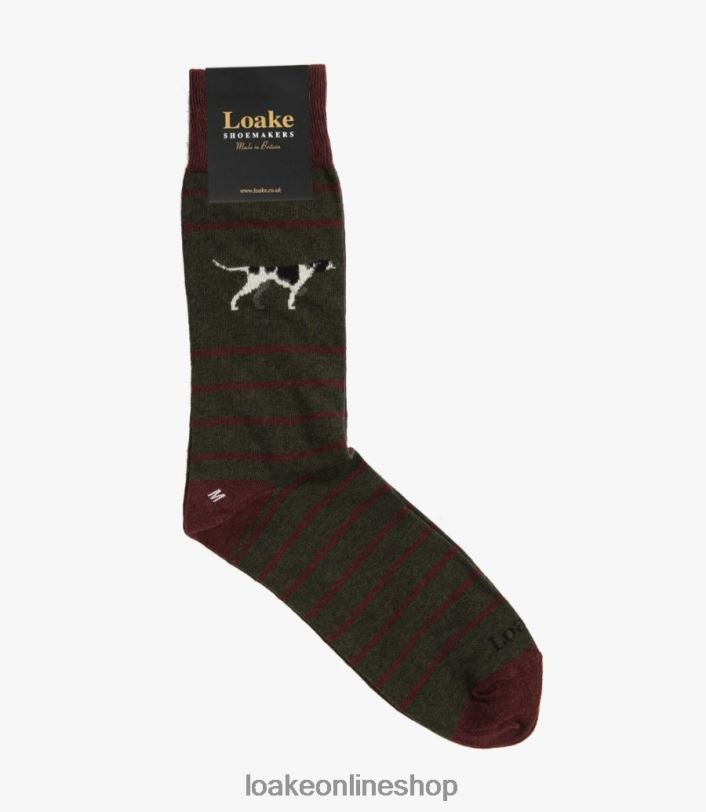 Loake Pointer Socks 4V044252 Accessories Green