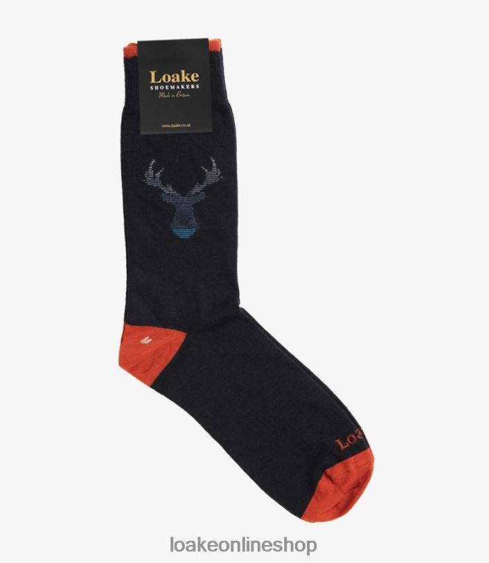 Loake Stag Socks 4V044249 Accessories Navy