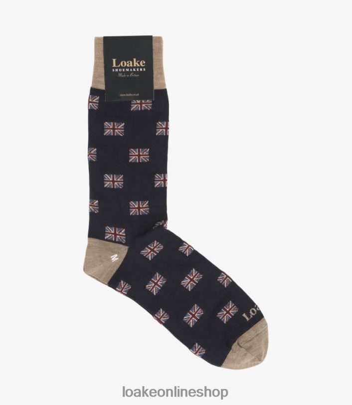 Loake Union Jack Socks 4V044265 Accessories Navy