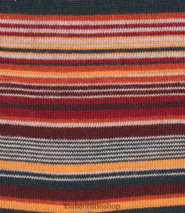 Loake Wine Narrow Stripe Socks 4V044262 Accessories Multi Colour