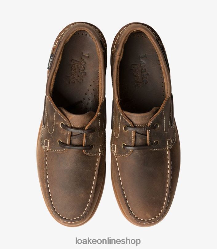 Loake Lymington 4V04479 Boat Shoes Brown Oiled Nubuck