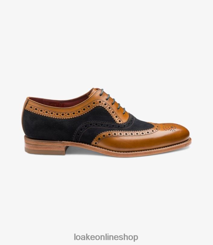 Loake Thompson 4V04421 Brogues Navy Suede