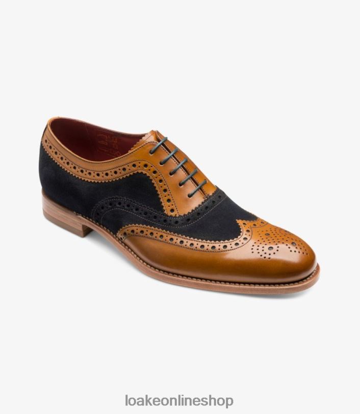 Loake Thompson 4V04421 Brogues Navy Suede