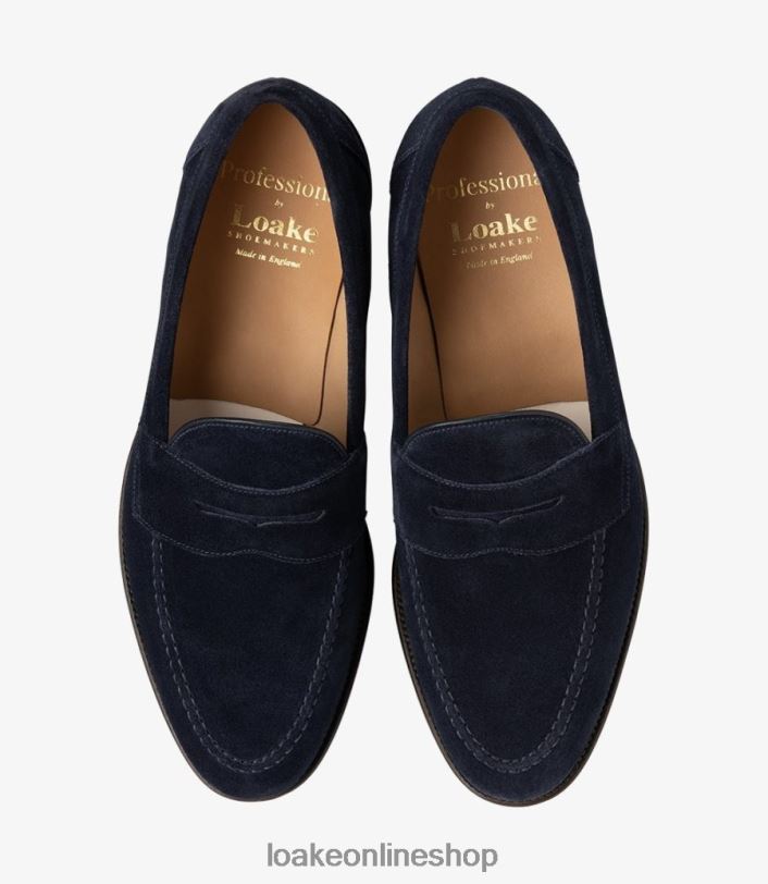 Loake Imperial 4V04453 Loafers Navy Suede