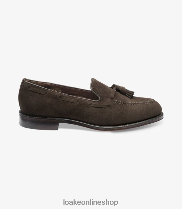Loake Russell 4V04449 Loafers Chocolate Brown Suede