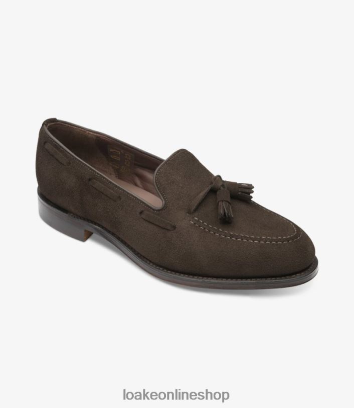 Loake Russell 4V04449 Loafers Chocolate Brown Suede