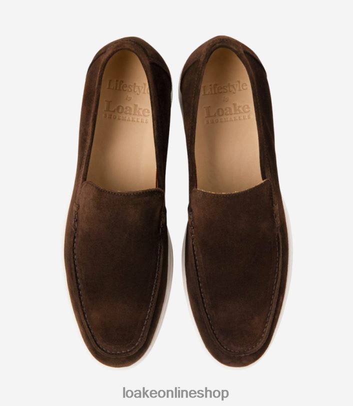 Loake Tuscany 4V04471 Loafers Chocolate Brown Suede