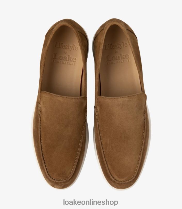 Loake Tuscany 4V04472 Loafers Chestnut Brown Suede