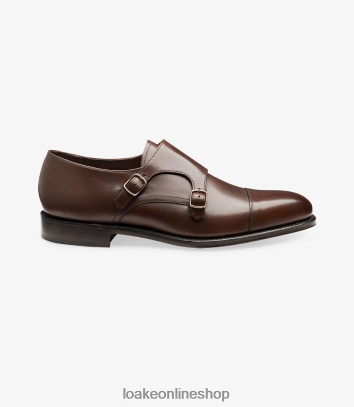 Loake Cannon 4V044199 Monk Shoes Dark Brown