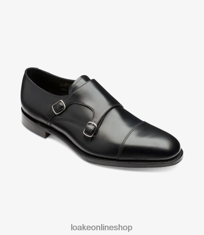Loake Cannon 4V044200 Monk Shoes Black