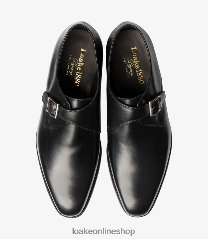 Loake Medway 4V044198 Monk Shoes Black