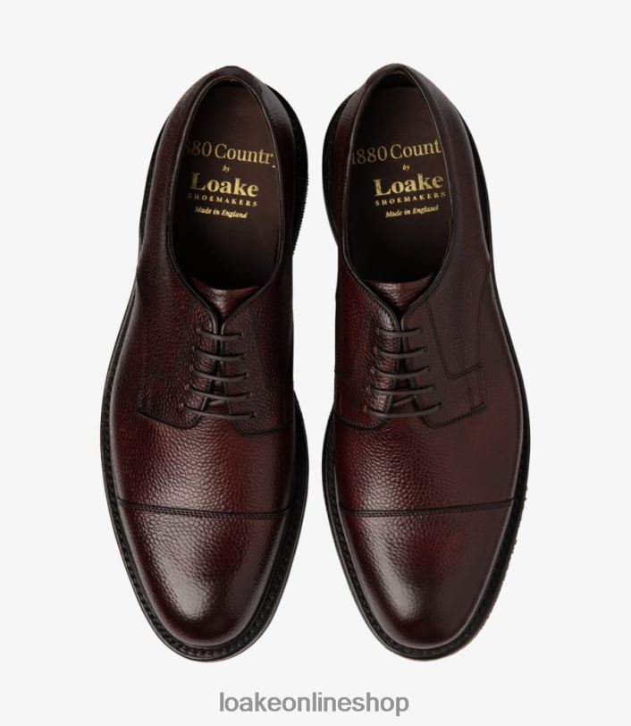 Loake Ampleforth 4V044145 Plain Ties Rosewood Grain