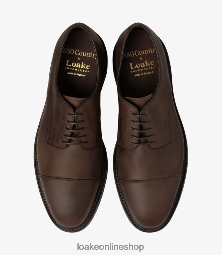 Loake Ampleforth 4V044146 Plain Ties Brown Oiled Nubuck