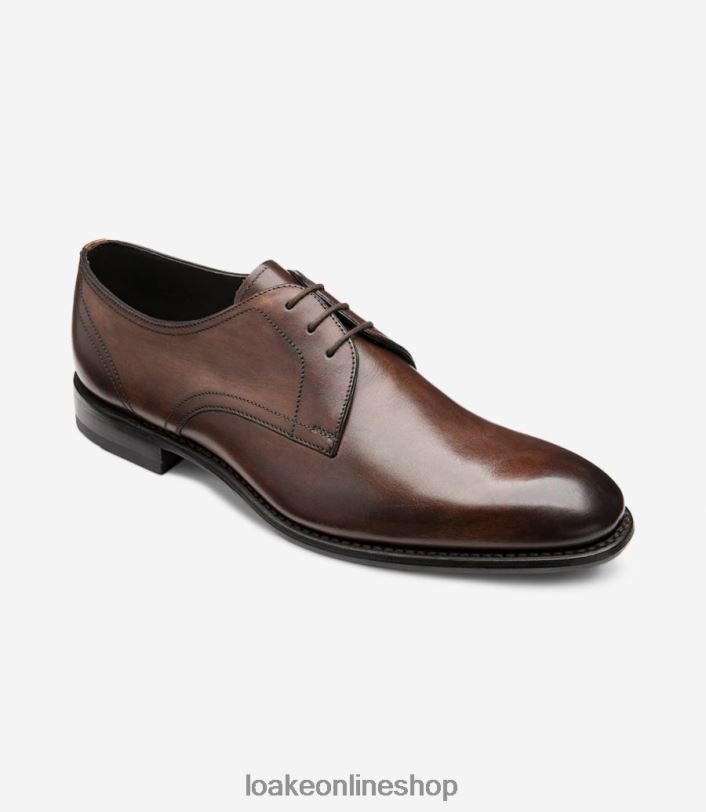 Loake Atherton 4V044157 Plain Ties Dark Brown