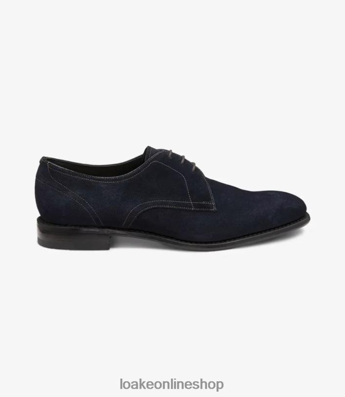 Loake Atherton 4V044160 Plain Ties Navy Suede