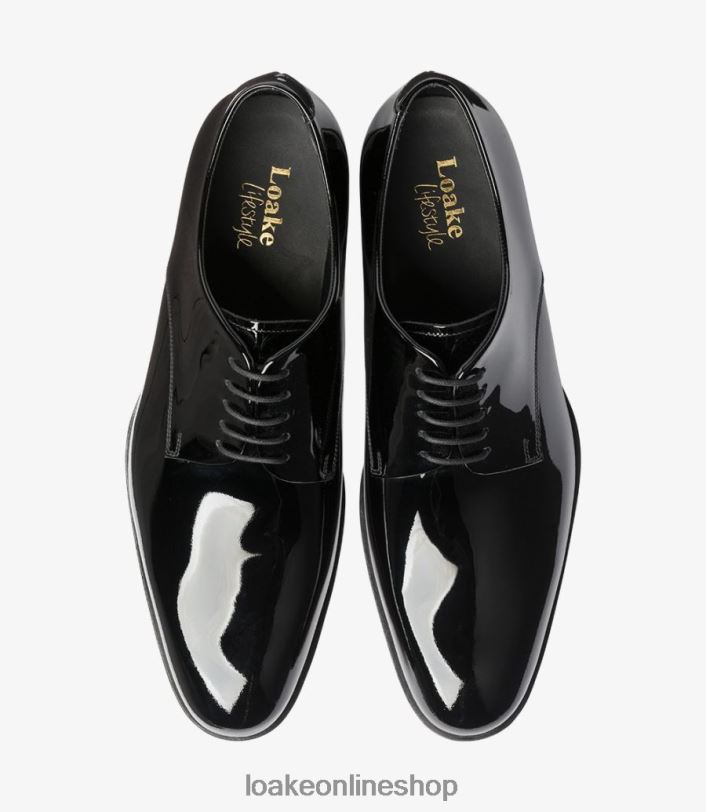 Loake Bow 4V044164 Plain Ties Black