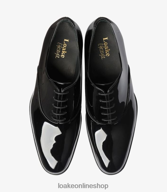 Loake Patent 4V044163 Plain Ties Black