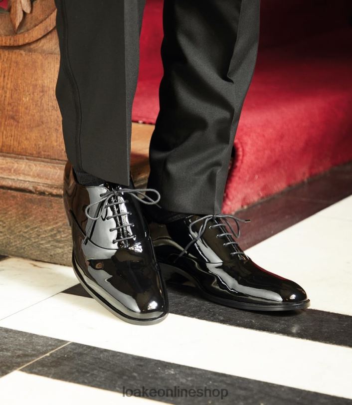 Loake Patent 4V044163 Plain Ties Black