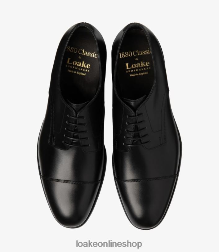 Loake Petergate 4V044144 Plain Ties Carbon Black