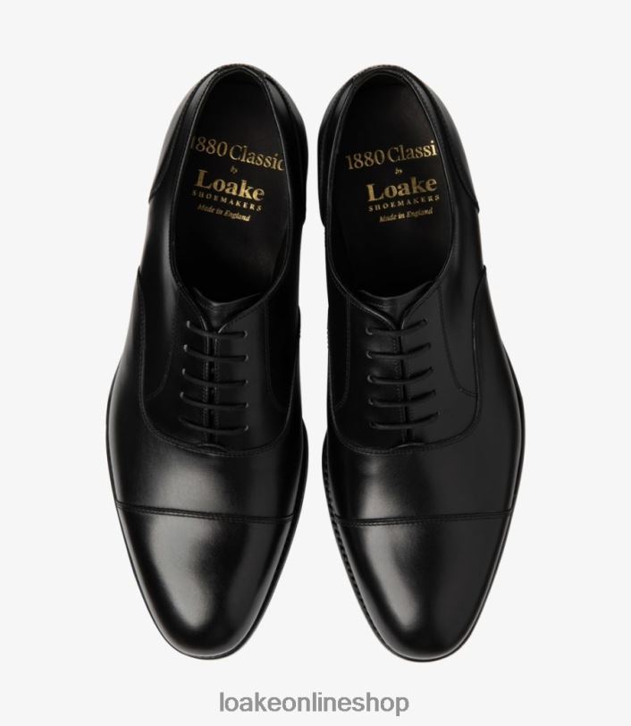 Loake Stonegate 4V044142 Plain Ties Carbon Black