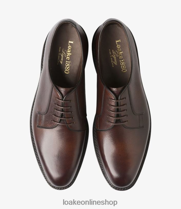 Loake Troon 4V044148 Plain Ties Rosewood Grain