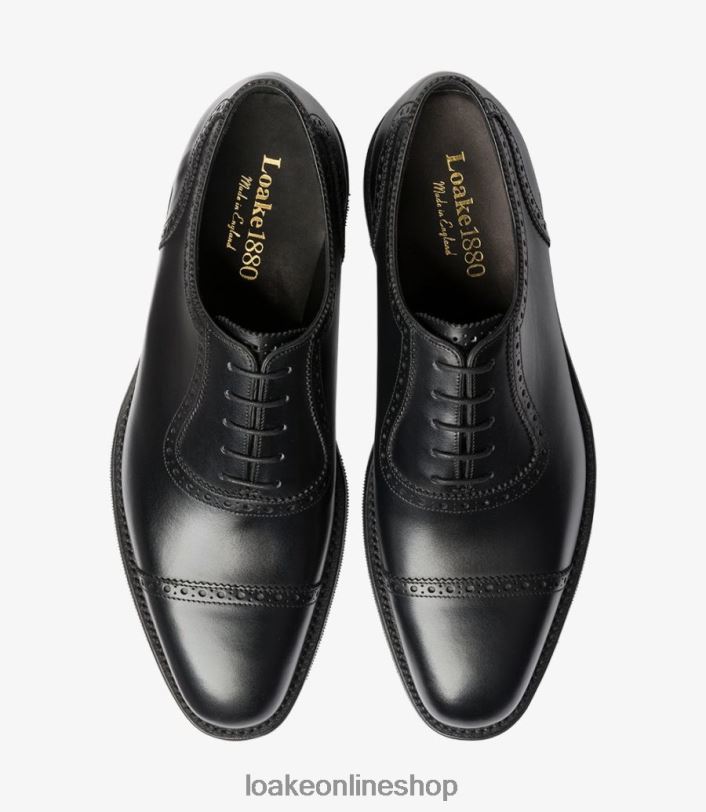 Loake Fleet 4V044172 Semi Brogues Black