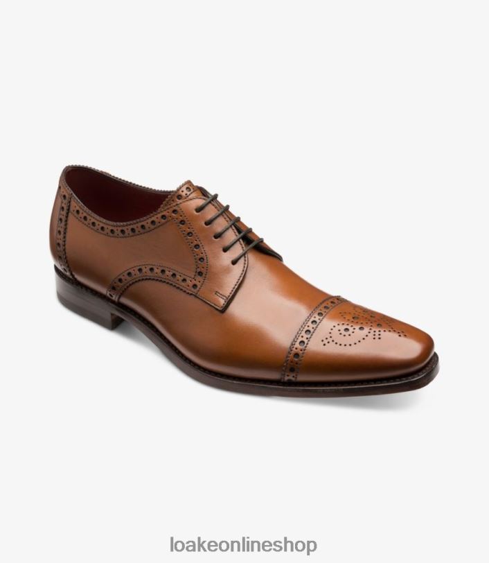 Loake Foley 4V044177 Semi Brogues Cedar