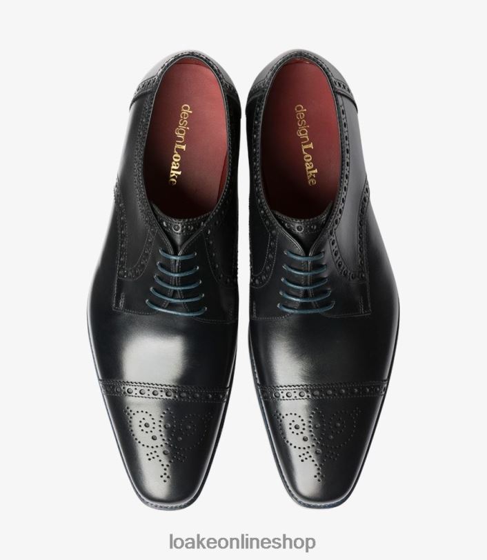 Loake Foley 4V044178 Semi Brogues Black