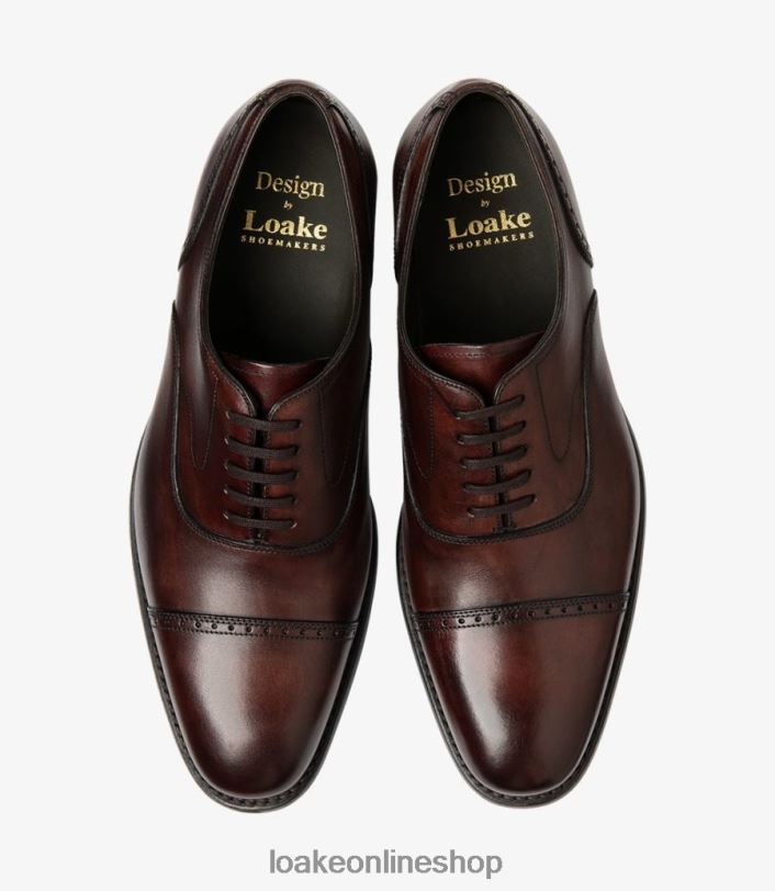 Loake Hughes 4V044173 Semi Brogues Burgundy