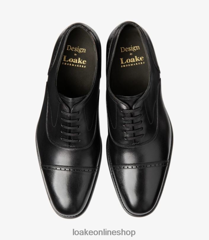 Loake Hughes 4V044175 Semi Brogues Black
