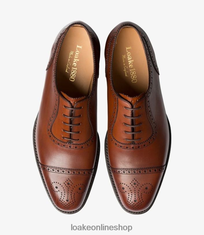 Loake Strand 4V044168 Semi Brogues Mahogany