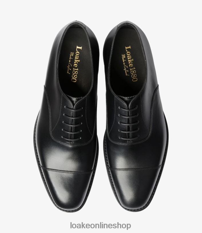 Loake Aldwych 4V044180 Toe Caps Black