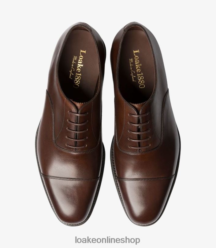 Loake Aldwych 4V044181 Toe Caps Dark Brown