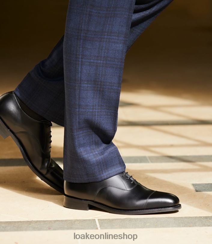 Loake Aldwych 4V044183 Toe Caps Black