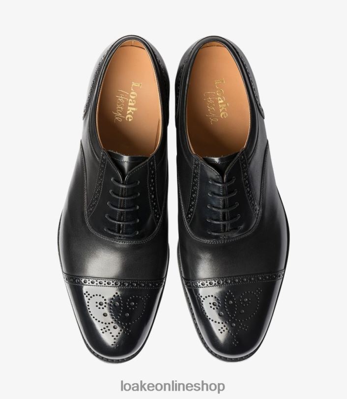 Loake Woodstock 4V044197 Toe Caps Black