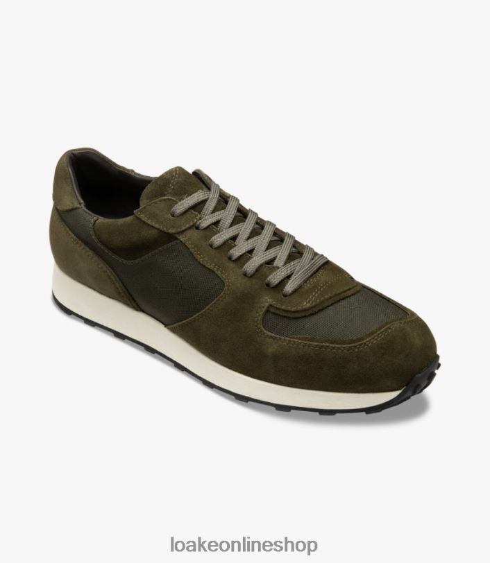 Loake Foster 4V04436 Trainers & Sneakers Green Suede