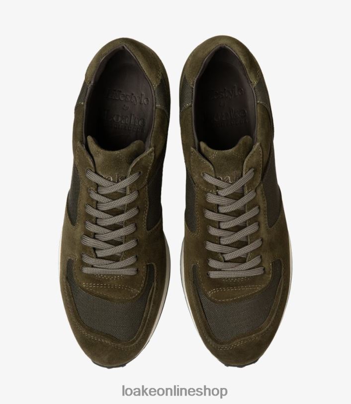 Loake Foster 4V04436 Trainers & Sneakers Green Suede
