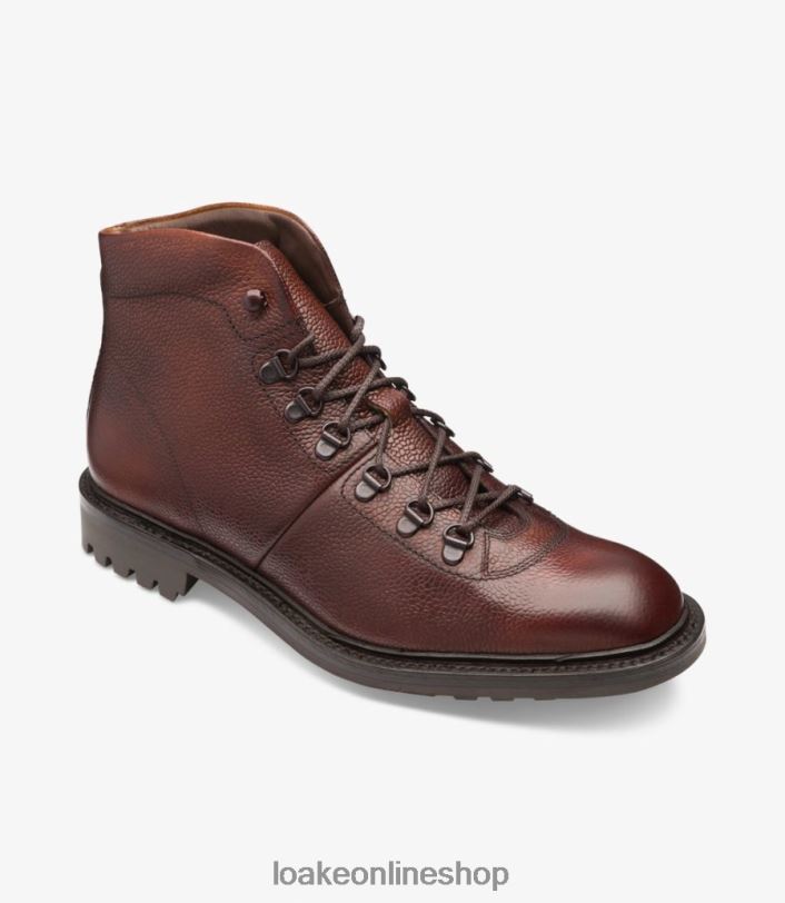 Loake Hiker 4V044137 Boots Oxblood Grain